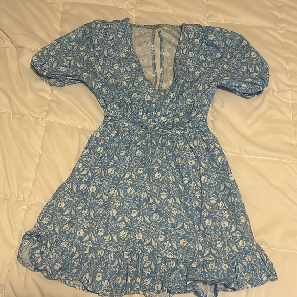 Two Way Blue Dress with bow tie in back - Picture 1 of 2